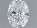 Natural Diamond 0.40 Carats, Oval with  Cut, D Color, VVS1 Clarity and Certified by GIA