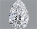 Diamante Natural 0.41 quilates, De pera , Color D, claridad VS1 y certificado GIA