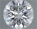 Natural Diamond 0.40 Carats, Round with Excellent Cut, D Color, VVS2 Clarity and Certified by GIA