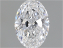 Natural Diamond 0.47 Carats, Oval with  Cut, D Color, VS2 Clarity and Certified by GIA