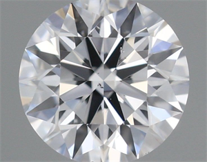 Picture of Natural Diamond 0.40 Carats, Round with Excellent Cut, D Color, SI1 Clarity and Certified by GIA