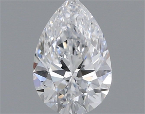 Picture of Natural Diamond 0.40 Carats, Pear with  Cut, D Color, VS2 Clarity and Certified by GIA