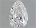 Natural Diamond 0.43 Carats, Pear with  Cut, F Color, VS1 Clarity and Certified by GIA