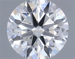 Picture of Natural Diamond 0.42 Carats, Round with Excellent Cut, E Color, VS2 Clarity and Certified by GIA