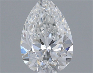 Picture of Natural Diamond 0.40 Carats, Pear with  Cut, E Color, VS1 Clarity and Certified by GIA