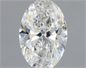 Natural Diamond 0.41 Carats, Oval with  Cut, H Color, IF Clarity and Certified by GIA