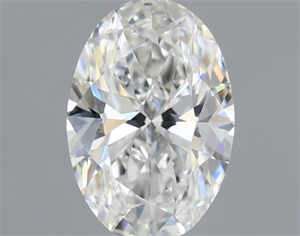 Picture of Natural Diamond 0.41 Carats, Oval with  Cut, H Color, IF Clarity and Certified by GIA