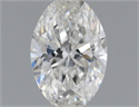 Natural Diamond 0.45 Carats, Oval with  Cut, G Color, VS1 Clarity and Certified by GIA