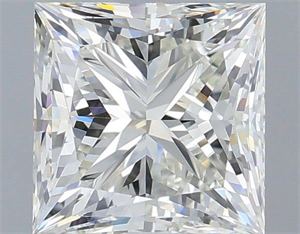 Picture of Natural Diamond 0.96 Carats, Princess with  Cut, H Color, VVS2 Clarity and Certified by IGI