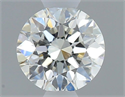 Diamante Natural 0.50 quilates, Redondo , Color J, claridad VVS1 y certificado GIA