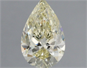 Natural Diamond 0.90 Carats, Pear with  Cut, L Color, SI1 Clarity and Certified by IGI