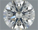 Natural Diamond 0.44 Carats, Round with Excellent Cut, J Color, VVS2 Clarity and Certified by IGI