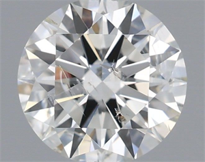 Picture of Natural Diamond 0.70 Carats, Round with Excellent Cut, H Color, SI2 Clarity and Certified by IGI