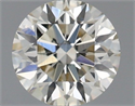 Natural Diamond 0.50 Carats, Round with Excellent Cut, L Color, VS1 Clarity and Certified by IGI