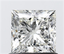 Natural Diamond 0.81 Carats, Princess with  Cut, I Color, VVS1 Clarity and Certified by IGI
