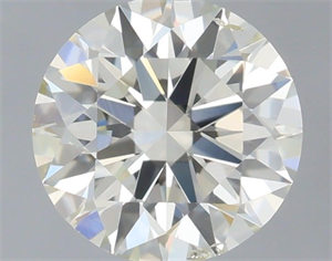 Picture of Natural Diamond 0.51 Carats, Round with Excellent Cut, I Color, SI1 Clarity and Certified by IGI
