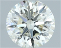 Natural Diamond 1.17 Carats, Round with Excellent Cut, J Color, IF Clarity and Certified by IGI