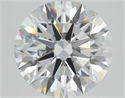 Lab Grown Diamond 3.09 Carats, Round with Ideal Cut, E Color, VVS2 Clarity and Certified by IGI