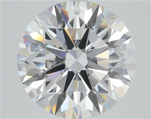Picture of Lab Grown Diamond 3.09 Carats, Round with Ideal Cut, E Color, VVS2 Clarity and Certified by IGI