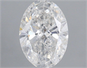 Natural Diamond 1.00 Carats, Oval with  Cut, F Color, I1 Clarity and Certified by IGI