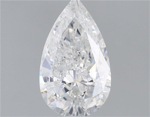 Picture of Natural Diamond 1.02 Carats, Pear with  Cut, F Color, I1 Clarity and Certified by IGI