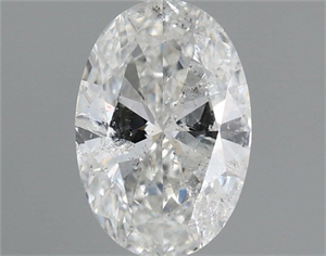 Picture of Natural Diamond 1.00 Carats, Oval with  Cut, G Color, I1 Clarity and Certified by IGI