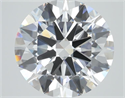 Lab Grown Diamond 1.01 Carats, Round with Ideal Cut, D Color, VVS1 Clarity and Certified by IGI