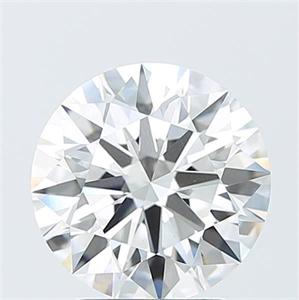 Picture of Lab Grown Diamond 3.06 Carats, Round with Ideal Cut, F Color, VS1 Clarity and Certified by IGI