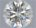 Natural Diamond 0.50 Carats, Round with Excellent Cut, H Color, VS1 Clarity and Certified by IGI