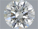 Natural Diamond 0.54 Carats, Round with Excellent Cut, H Color, SI1 Clarity and Certified by IGI