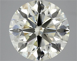 Picture of Natural Diamond 4.02 Carats, Round with Excellent Cut, L Color, VS2 Clarity and Certified by IGI