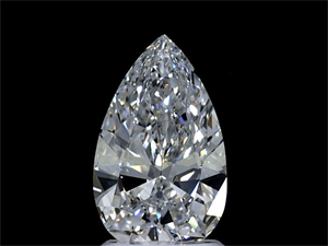 Foto Diamante Natural 1.83 quilates, De pera , Color D, claridad IF y certificado GIA de