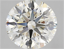 Diamante Natural 3.37 quilates, Redondo , Color K, claridad VVS2 y certificado GIA