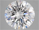 Natural Diamond 4.55 Carats, Round with Excellent Cut, E Color, IF Clarity and Certified by GIA