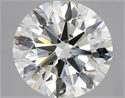 Natural Diamond 3.00 Carats, Round with Excellent Cut, L Color, VVS2 Clarity and Certified by GIA