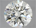 Natural Diamond 3.51 Carats, Round with Excellent Cut, M Color, VS1 Clarity and Certified by GIA