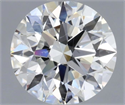 Natural Diamond 1.01 Carats, Round with Excellent Cut, I Color, SI1 Clarity and Certified by GIA