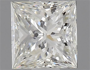 Picture of Natural Diamond 0.55 Carats, Princess with  Cut, I Color, VVS1 Clarity and Certified by GIA