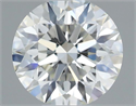Diamante Natural 0.57 quilates, Redondo , Color J, claridad IF y certificado GIA