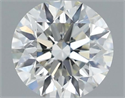Diamante Natural 0.61 quilates, Redondo , Color J, claridad IF y certificado GIA