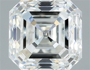 Picture of Natural Diamond 1.00 Carats, Asscher with  Cut, H Color, SI2 Clarity and Certified by IGI