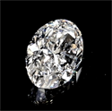 Natural Diamond 2.50 Carats, Oval with  Cut, H Color, SI2 Clarity and Certified by GIA