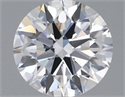 Lab Grown Diamond 1.00 Carats, Round with Ideal Cut, D Color, VVS2 Clarity and Certified by IGI
