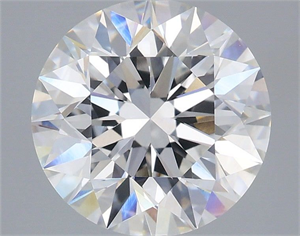 Picture of Lab Grown Diamond 4.00 Carats, Round with Very Good Cut, D Color, VVS2 Clarity and Certified by IGI