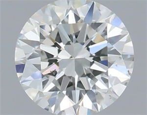 Picture of Natural Diamond 0.41 Carats, Round with Excellent Cut, F Color, VS2 Clarity and Certified by IGI