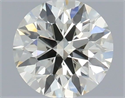 Natural Diamond 0.42 Carats, Round with Excellent Cut, K Color, VS2 Clarity and Certified by IGI