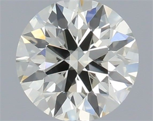 Picture of Natural Diamond 0.42 Carats, Round with Excellent Cut, K Color, VS2 Clarity and Certified by IGI