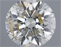 Natural Diamond 0.41 Carats, Round with Excellent Cut, I Color, I1 Clarity and Certified by IGI