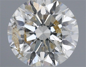 Picture of Natural Diamond 0.41 Carats, Round with Excellent Cut, I Color, I1 Clarity and Certified by IGI