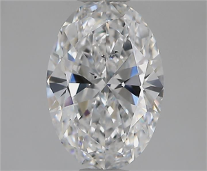 Picture of Natural Diamond 1.01 Carats, Oval with  Cut, D Color, SI2 Clarity and Certified by GIA